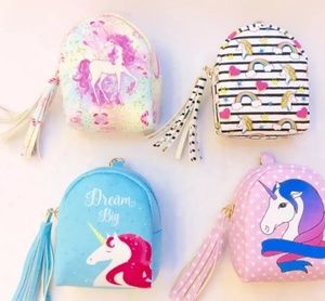 Cute unicorn coin purse with key chain holder